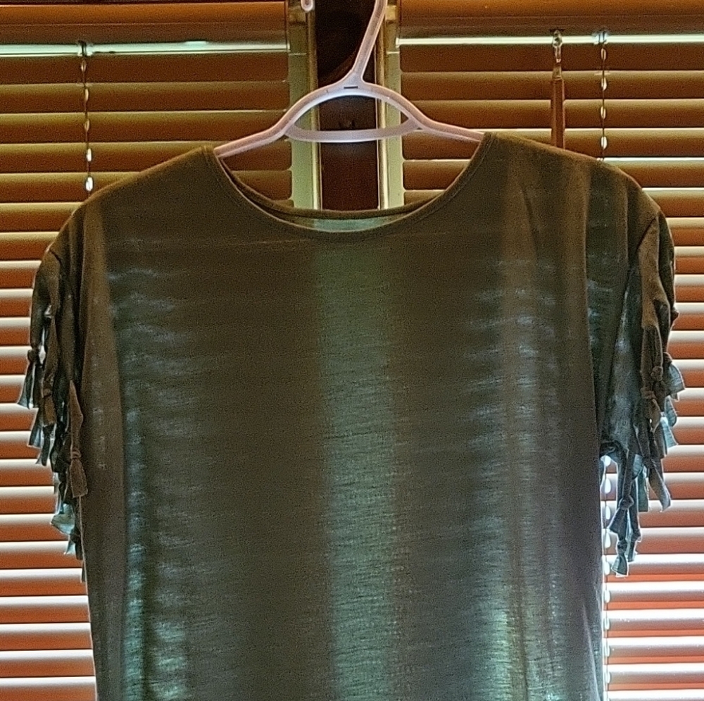 Elegant Olive Green Women's Top